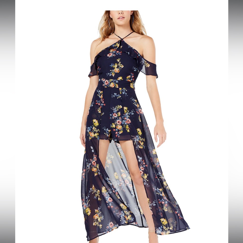 Material Girl Juniors' Off-the-Shoulder Romper